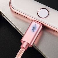 สายชาร์จถัก Joyroom S-Q4 Breathing Lamp iPhone 2 เมตร สีชมพูทอง