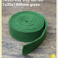 14205 Key stop rail felt 1x20x1800mm green