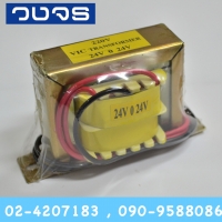 หม้อแปลง Input 220 VAC Output 24 0 24 VAC ทรง1A(0.42A)