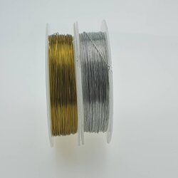 ลวดอลูมิเนียมขนาด 0.3 มิลลิเมตร สำหรับทำเครื่องประดับ ความยาว 10 เมตร