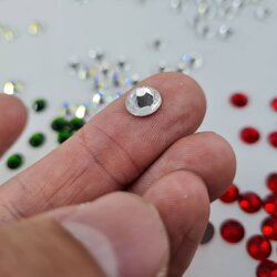 เพชรคริสตัลก้นตัด ขนาด SS40 (8.4-8.7มิลลิเมตร ) จำนวน 144 เม็ดใช้งานง่ายเหมาะกับงาน DIYเสื้อผ้าต่างๆ