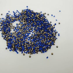 เพชรตูดแหลม เพชรก้นแหลม เพชรเทียม เพชรกระจก เพชรคริสตัล พลอยกระจก สีน้ำเงิน ขนาดต่างๆ