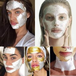 แผ่นเงินเท้ 99.99% และแผ่นทองแท้ 99.99%สำหรับสปา มาร์คหน้าหรือ ตกแต่งอาหาร ขนมหวาน ติดองค์พระ ติดเครื่องประดับ พร้อมส่ง