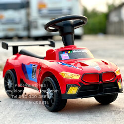 รถเด็กBMWขาไถ(มีเสียงเพลงและไฟในตัว, ใต้เบาะเปิดเก็บของได้)