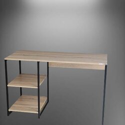 โต๊ะทำงานไม้ขาเหล็ก