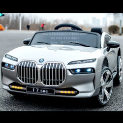 รถเด็กแบตเตอรี่BMWi7*สีสวยพิเศษสมจริง*(บังคับบนมือถือได้, 2มอเตอร์, 2แบต12V4.5a, ออกตัวสมูท, เล่นบลูทูธ USB AUXได้, มีรีโมทบูลทูธ, มีโช้ค, เปิดประตู)