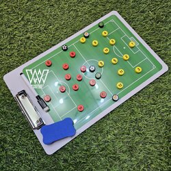 พรีเมี่ยม กระดานวางแผนฟุตบอล พกพา 2หน้า 22x35cm