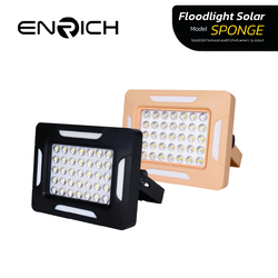 สปอร์ตไลท์โซล่าเซลล์ LED 20W ENRICH SPONGE (สำหรับพกพา)