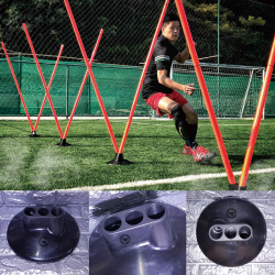 ฐานสลาลม3ทาง ตัว V แบบยาง 1.2KG ( 6ชิ้น )