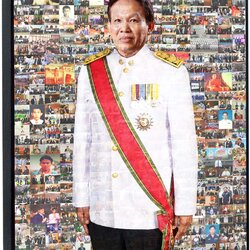 ของขวัญวันเกษียณอายุ Mosaic Photo ขนาด20x30 นิ้ว + กรอบลอย เคลือบด้าน