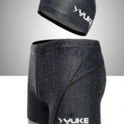 ชุดว่ายน้ำคนอ้วนชาย พร้อมส่ง :กางเกงว่ายน้ำชายสีดำ มีหมวกแบบสวยจ้า:เอว32-38นิ้ว สะโพก36-44นิ้วจ้า