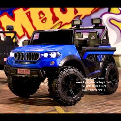 รถเด็กแบตเตอรี่จิ๊ปBMWสปอต4x4 💥ใช้มือถือบังคับได้💥(ต่อบูลทูธเพลงได้โยกแบบสไลด์, 5มอเตอร์ แบต12v4.5a, เล่นusb aux, ออกตัวสมูท, รีโมทบูลทูธ, มีโช้ค, มีประตูเปิดได้)