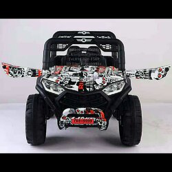 รถเด็กแบตเตอรี่จิ๊ปสปอตมินิ 💥ใช้มือถือบังคับได้💥(โยกแบบสไลด์, 2มอเตอร์2แบต, ออกตัวสมูท, รีโมทบูลทูธ, มีโช้ค, มีประตูเปิดได้)