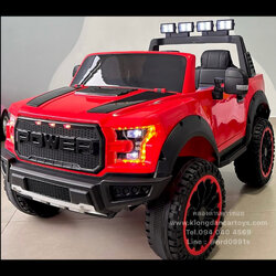 รถกะบะเด็กแบตเตอรี่Raptor4×4*คันใหญ่* (ออกตัวสมูท, 4มอเตอร์แบต12v7a, มีโช้คหน้าหลัง, โยกได้, บูลทูธกับมือถือ เล่นusb aux, รีโมทบูลทูธ) กะบะท้ายช่องใหญ่ ถอดชาร์จภายนอกได้