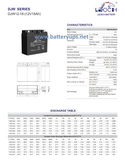 12V 18AH LEOCH (DJW)