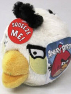 Angry birds สีขาว ขนาด 5 นิ้ว ร้องได้