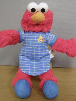 Elmo แต่งชุด ขนาด 9 นิ้ว (มือสอง)