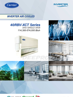 เครื่องปรับอากาศ CARRIER VRF แบบต่อท่อลม HIGH STATIC DUCT WITH DX INTERFACE KIT รุ่น 38VT012188CTST/40RBV012XCT31RV(INVERTER)