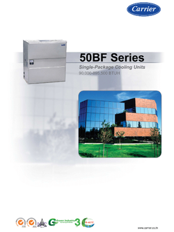 เครื่องปรับอากาศ CARRIER VRF CHILLER PACKAGE WATER COOLED รุ่น 50BF060SC-1 (FIX SPEED)