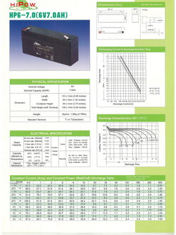 6V 7AH HIPOW