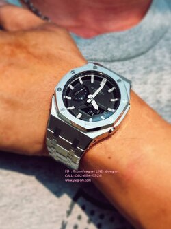 G-SHOCK CUSTOM GA-2100 สายสแตนเลสแท้