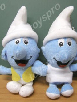 ตุ๊กตาพวงกุญแจสมิร์ฟคู่ ขนาด 6 นิ้ว