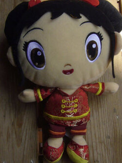 สาวน้อย Kai-lan ชุดหมวยสีแดงสดใส ขนาด 8 นิ้ว