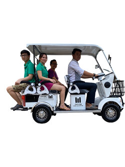 รถไฟฟ้า 4 ล้อ 4-5 ที่นั่ง รุ่น M-01T ยี่ห้อ CLP CAR ขับแฮนด์บิด