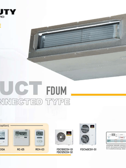 แอร์ MITSUBISHI HEAVY DUTY แบบเปลือยซ่อนในฝ้า(ท่อดัก) ขนาด 35,485 BTU รุ่น FDUM100CSV-S1-WR/FDC100CSV-S1 (FIXED SPEED)(FDUM SERIES)