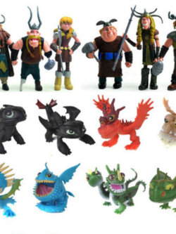 โมเดลรวมมังกร+ไวกิ้ง 16 ตัว