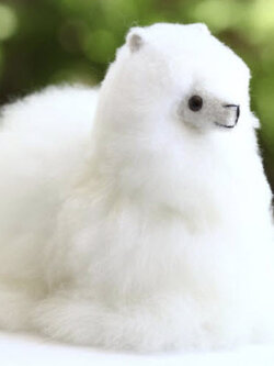 ตุ๊กตา Fluffy Llama ขน baby Alpaca แท้ 100% (Peru)