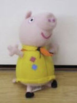 George pig ชุดลูกเสือ ขนาด 7 นิ้ว ร้องได้ (มือสอง)