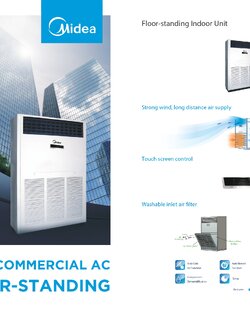 แอร์ MIDEA แบบตู้ตั้งพื้น ขนาด 96,000 BTU รุ่น MFA-96CRDN1/MOUC-96CDN1-R (FIXED SPEED)