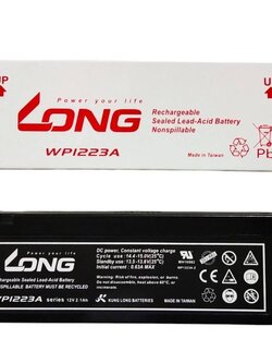 12v 2.3ah LONG เจาะรู