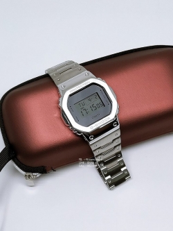 G-SHOCK CUSTOM รุ่น DW-5600 กรอบสายเหล็กหน้าเงิน