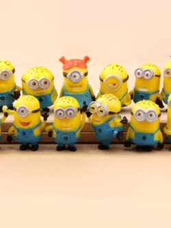 โมเดล Minions คละแบบ 12 ตัว ขนาด 4 ซ.ม.
