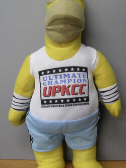 โฮมเมอร์ (Homer) ผ้ากำมะหยี่ ขนาด 16 นิ้ว (มือสอง)