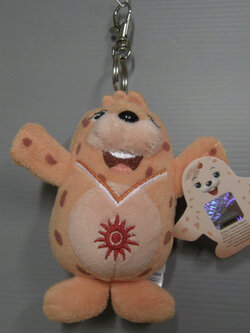 มาสคอท แมวน้ำ ตัวสีส้ม (Chumuro) ห้อยกระเป๋า