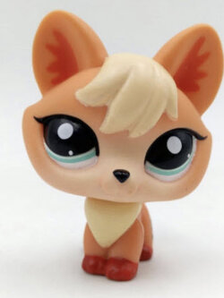 สุนัข Firefox สีส้ม-เหลือง ตาสีฟ้า