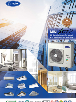 เครื่องปรับอากาศ คอยล์ร้อน CARRIER VRF MiNi-XCT8 XCT8 CONDENSING UNIT รุ่น 38VS004181CTST