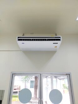 ผลงานติดตั้งแอร์แขวนใต้ฝ้า