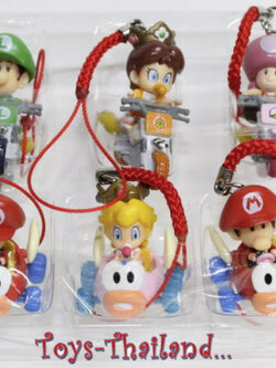 โมเดลห้อยโทรศัพท์มือถือ มาริโอ ชุด 6 ตัว