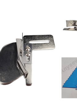 ซองกุ้น ซองกุ๊น Sewing binder สำหรับจักรอุตสาหกรรมเข็มเดี่ยวและจักรตีนกะกุย (DY)สำหรับการกุ๊นขอบผ้าแบบพับครึ่ง ไม่เปลี่ยนฟันจักรติดตั้งง่าย