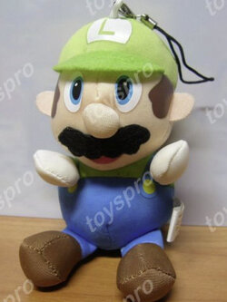ตุ๊กตาห้อยโทรศัพท์ Luigi ขนาด 5 นิ้ว งานนอก