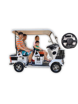 รถกอล์ฟไฟฟ้า 4 ล้อ 4 ที่นั่ง รุ่น M-04 ขับแบบพวงมาลัย