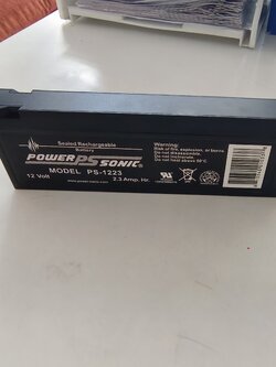 12v 2.3ah POWER SONIC มีรู ของแท้