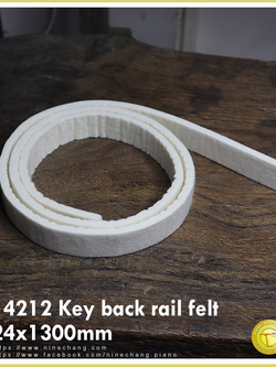 14212 Key back rail felt 24x1300 mm