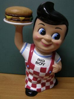 พรีเมี่ยมออมสิน บิ๊กบอย (Big Boy) ขนาด 8 นิ้ว (ค.ศ.1999) ถุงโรงงาน