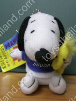 สนูปปี้อุ้มวู๊ดสต๊อก ขนาด 3 นิ้ว