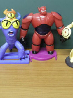 ฟิคเกอร์รวมตัวการ์ตูน ชุด 6 ตัว ขนาด 4 นิ้ว